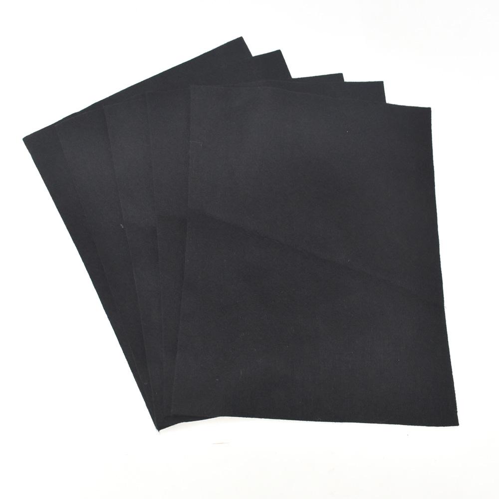 Premium Craft Felt Sheets, 8-1/2-Inch x 11-Inch, 5-Count, Black
